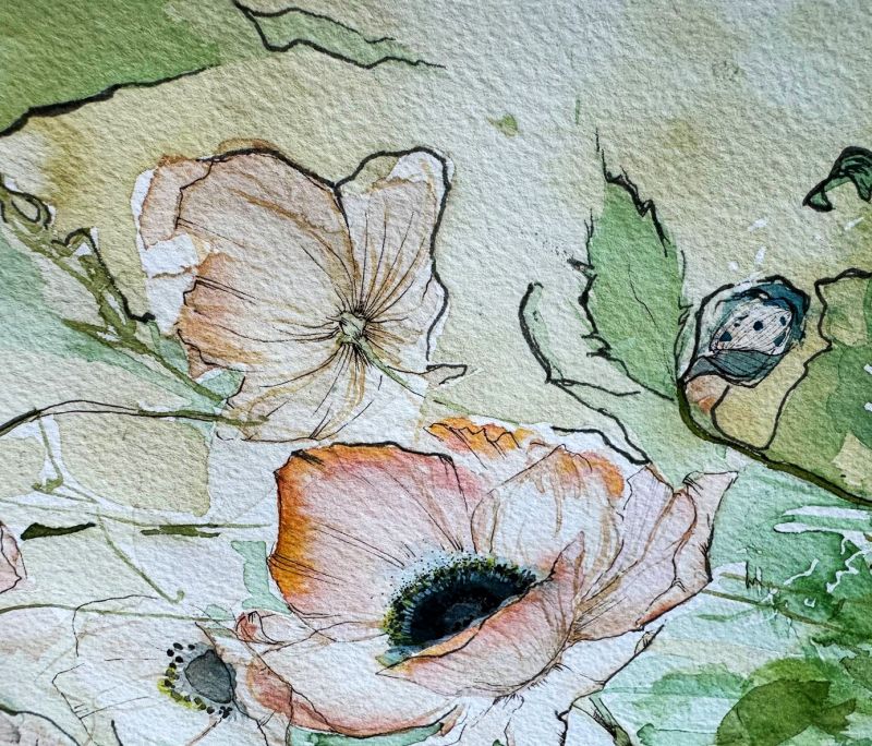 akvarelový papír se strukturou - skicák 